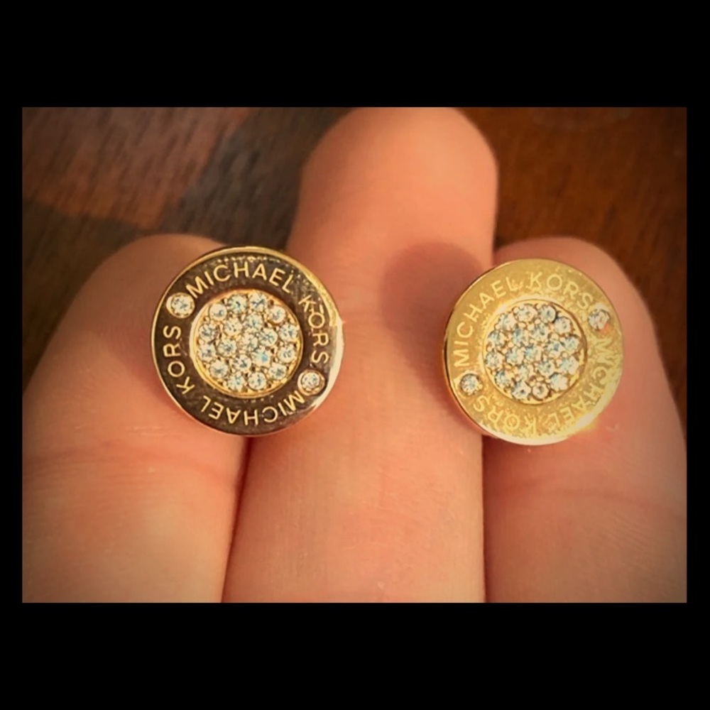 Michael kors gold earrings